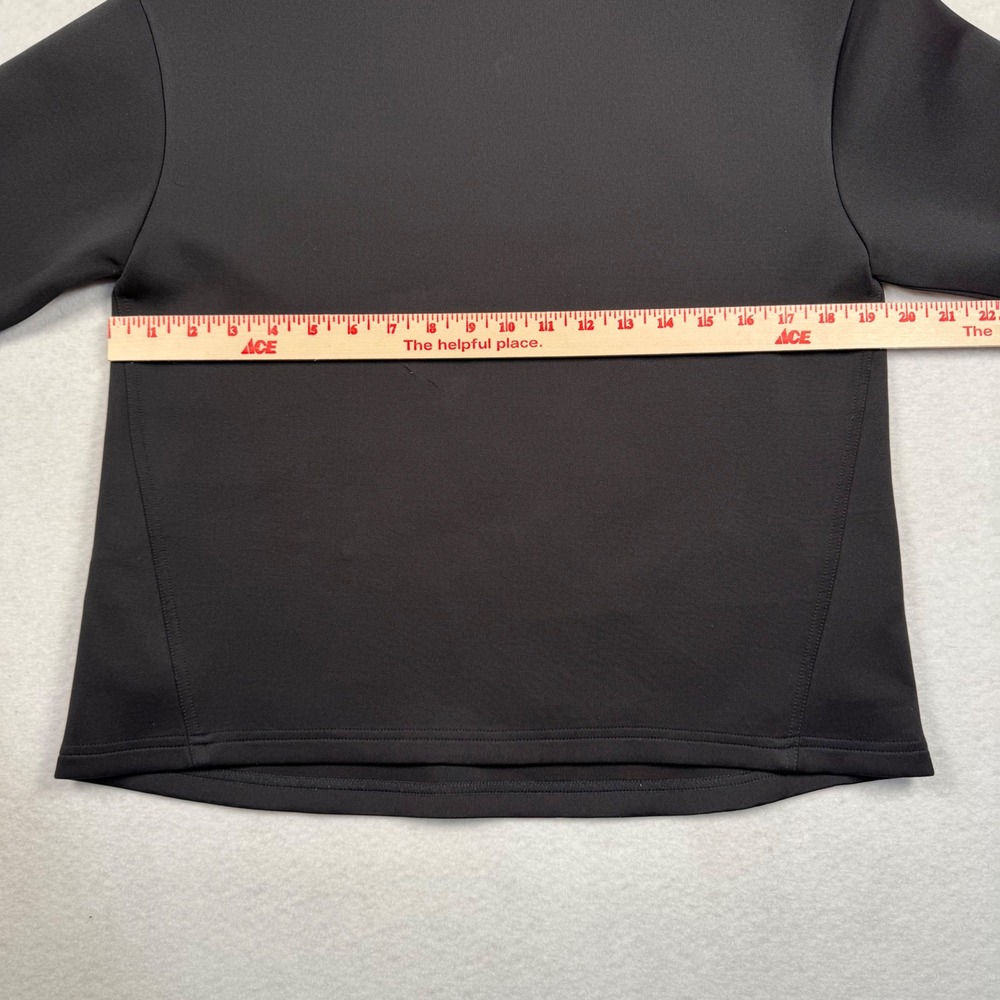 Aday Like A Boss Mock Neck Sweatshirt Womens XS Black Technical Pullover Shirt - Picture 2 of 9